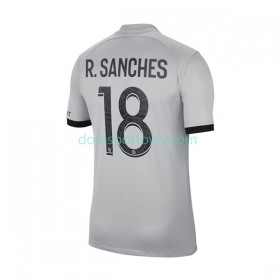 Koszulka Paris Saint-Germain R.Sanches 18 Wyjazdowe Koszulki Piłkarskie 2022-2023 Krótki Rękaw